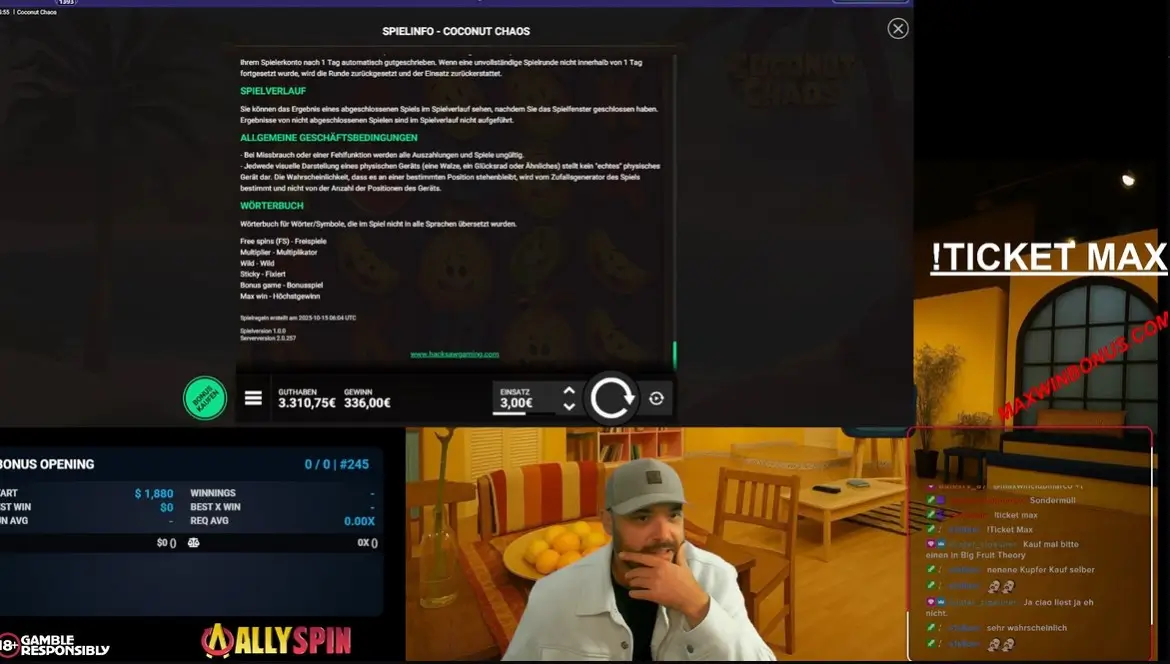 MaxWinClub Casino Streamer auf Twitch und Kick